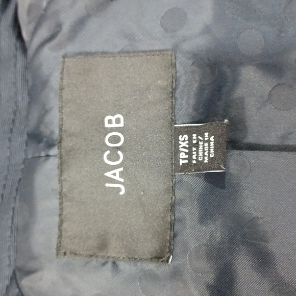 Jacob Navy Cotton Blend Spring Jacket- Sz. XS - Picture 10 of 12